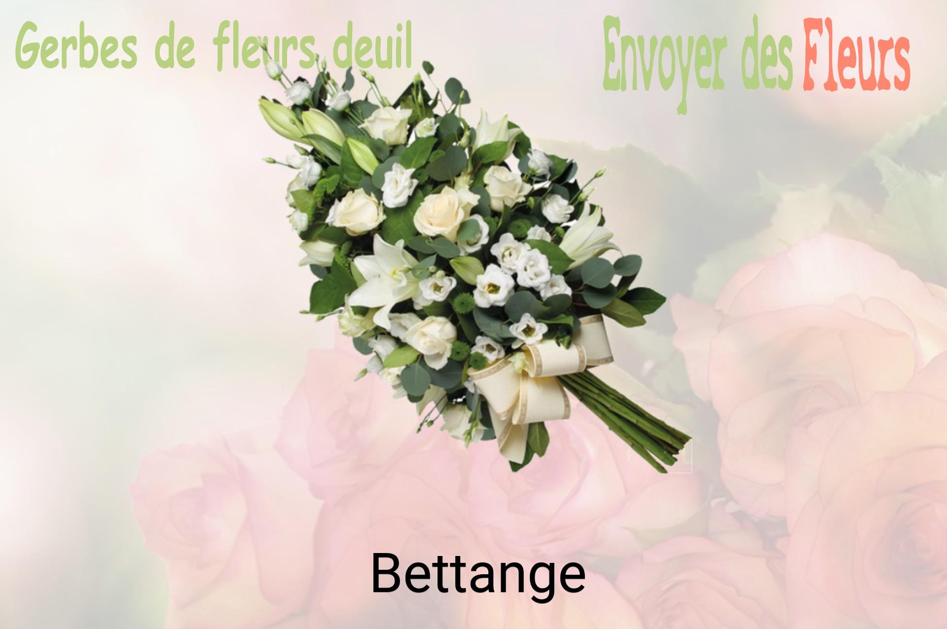 Gerbe de fleurs de deuil livrée à Bettange